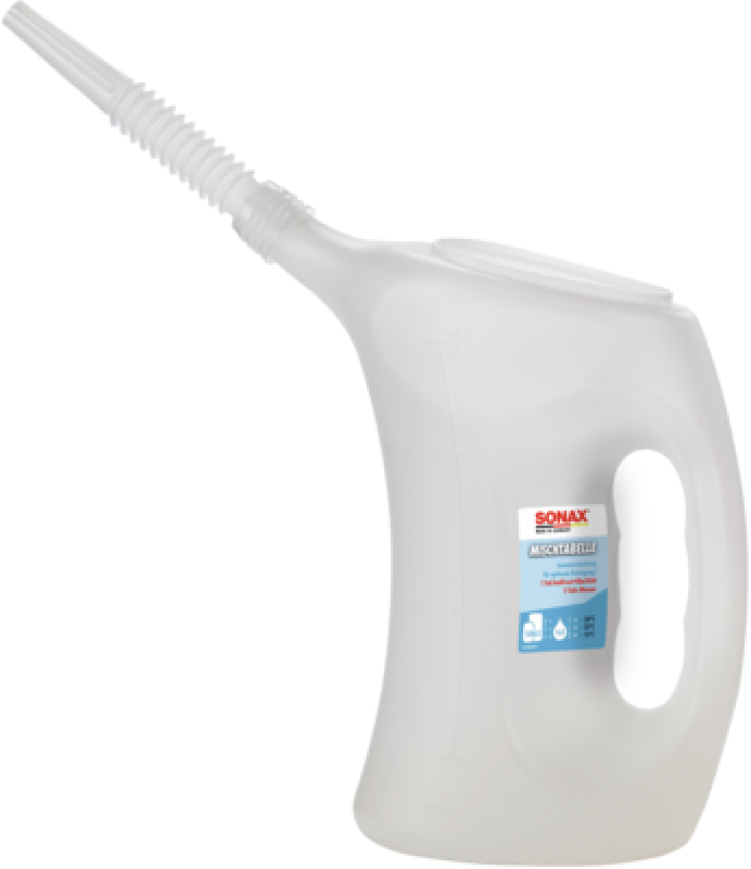 SONAX 04983000 Messbecher mit flexiblem Schlauch 2L