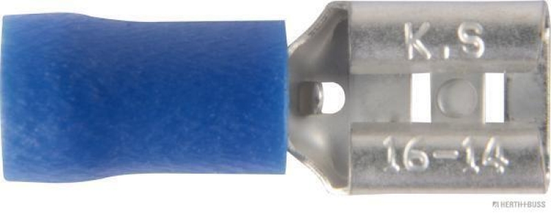 HERTH+BUSS 50252511066 Quetschverbinder 1,5 - 2,5 mm², 6,3 x 0,8 mm, DIN 46245, 10 Stk.