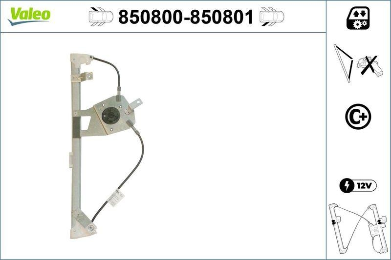 VALEO 850800 Fensterheber (o. Motor) hinten links RENAULT