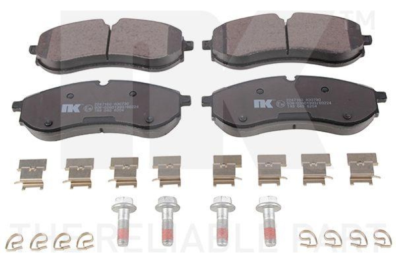 NK 2247160 Bremsbelagsatz, Scheibenbremse f&uuml;r MAN, VW