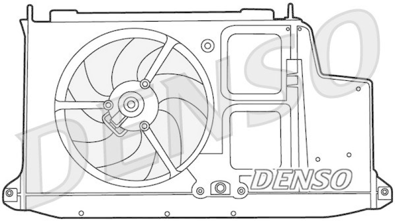 DENSO DER21012 Kühlerlüfter PEUGEOT 206 CC (2D) 1.6 16V (2000 - )