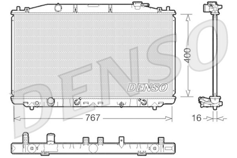 DENSO DRM40025 K&uuml;hler HONDA ACCORD VIII (CU) 2.4 i (2008 - )
