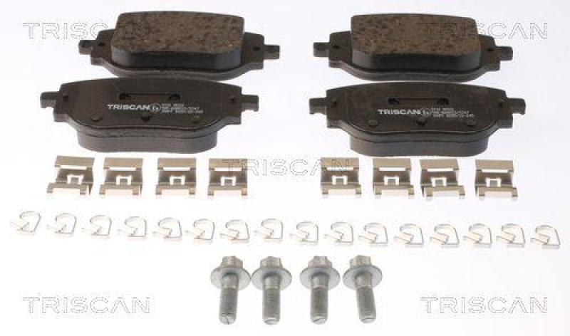 TRISCAN 8110 10122 Bremsbelag Hinten f&uuml;r Peugeot, Citroen, Opel