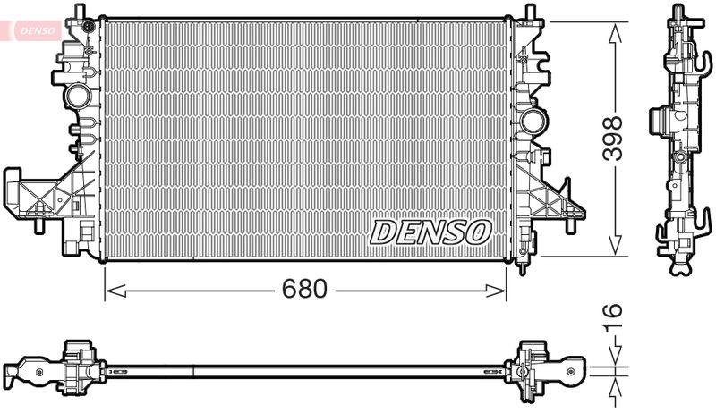 DENSO DRM20128 K&uuml;hler OPEL ASTRA K (B16) 1.4 (15-22)