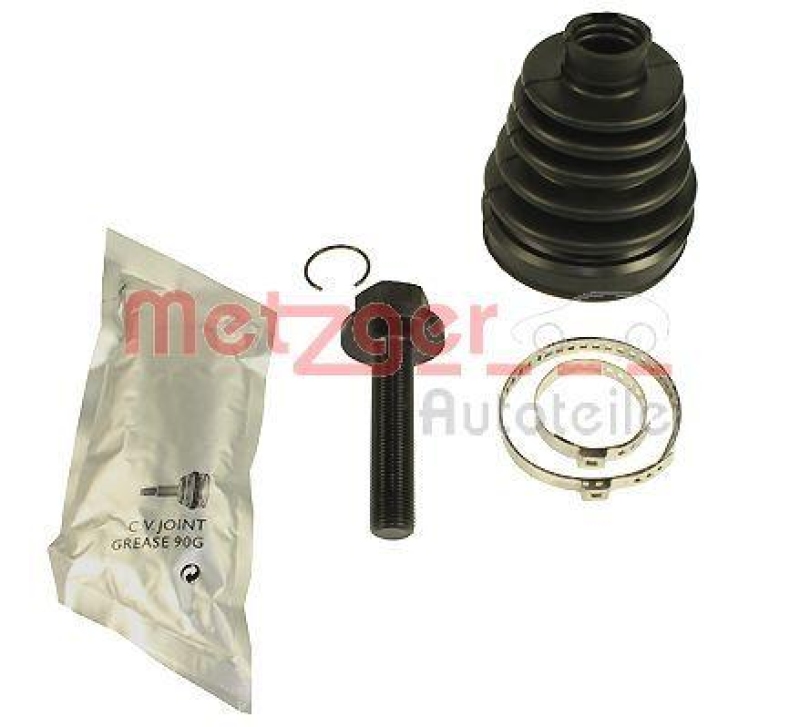 METZGER 751.802K Faltenbalgsatz, Antriebswelle für AUDI VA RADSEITIG GUMMI
