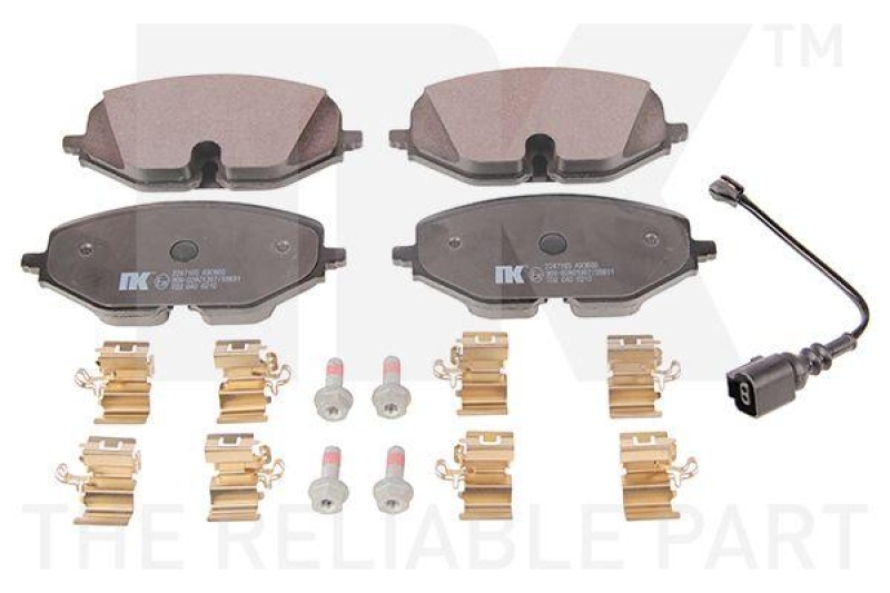 NK 2247165 Bremsbelagsatz, Scheibenbremse f&uuml;r AUDI, SEAT, SKODA, VW