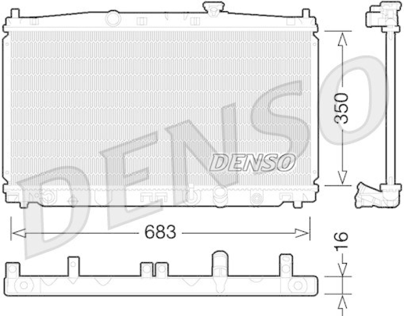 DENSO DRM40032 K&uuml;hler HONDA INSIGHT (ZE_) 1.3 Hybrid (2009 - )