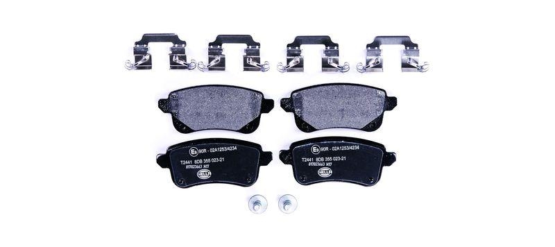 HELLA 8DB 355 023-211 Bremsbelagsatz, Scheibenbremsbelag f&uuml;r RENAULT