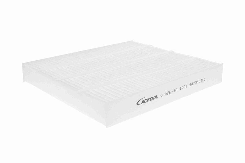 ACKOJA A26-30-1001 Filter, Innenraumluft 214x211x30 mm, Textilrahmen für HONDA