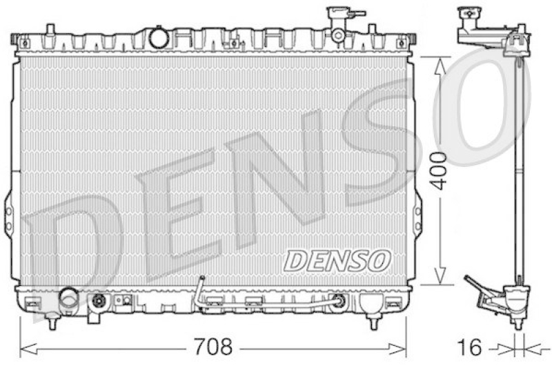 DENSO DRM41002 K&uuml;hler HYUNDAI SANTA F&Eacute; I (SM) 2.4 16V (2001 - 2006)