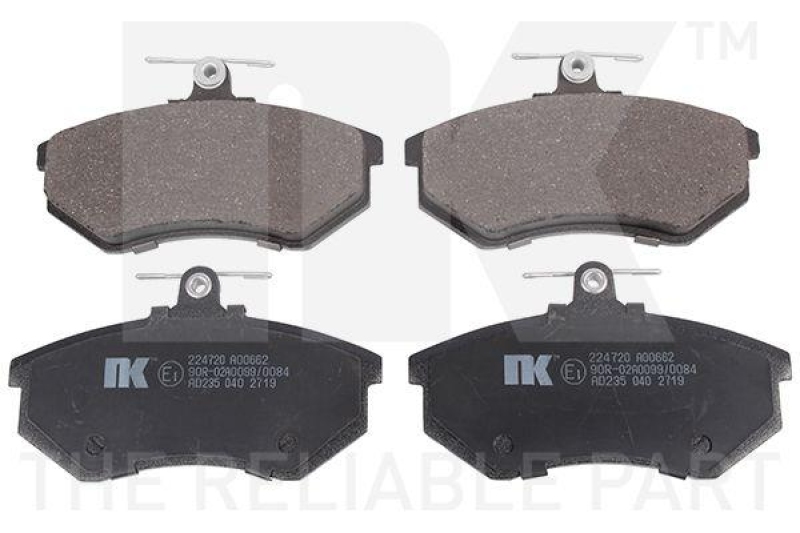 NK 224720 Bremsbelagsatz, Scheibenbremse f&uuml;r VW