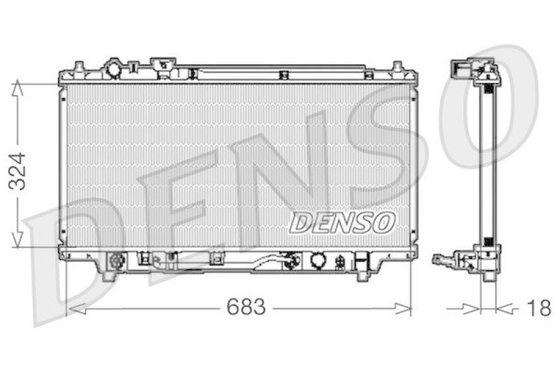 DENSO DRM44001 K&uuml;hler MAZDA 323 F V (BA) 1.5 16V (1994 - 1998)
