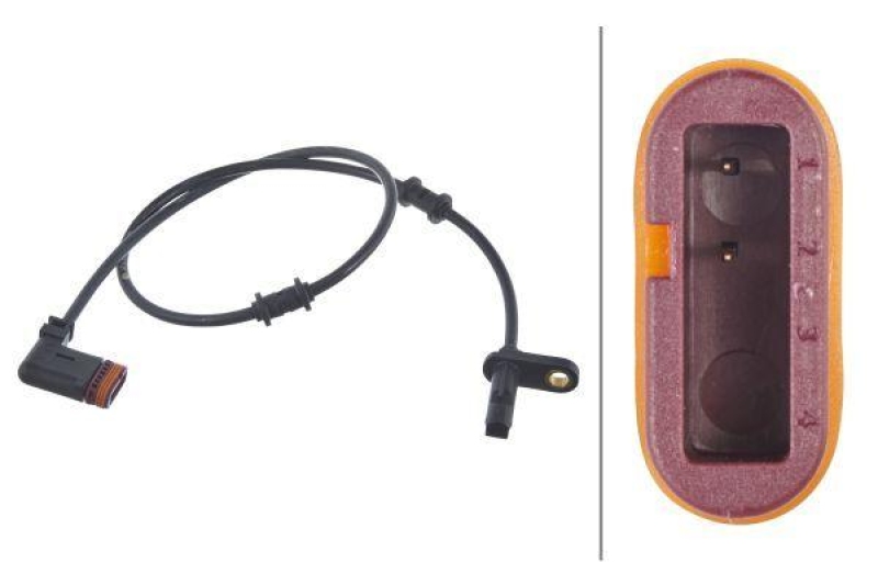 HELLA 6PU 010 039-931 Sensor, Raddrehzahl für MB