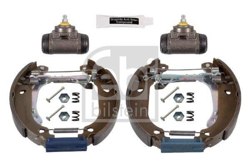 FEBI BILSTEIN 37500 Bremsbackensatz mit Anbaumaterial für Peugeot
