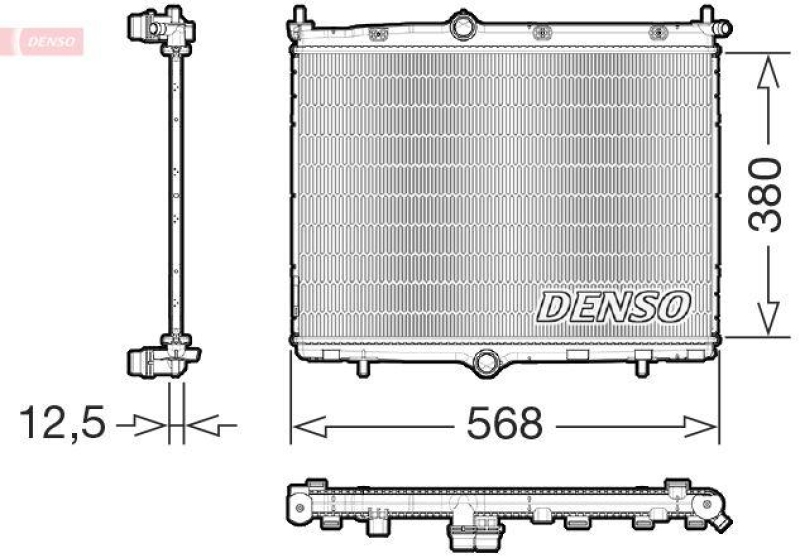 DENSO DRM21107 K&uuml;hler PEUGEOT OE-Nr: 9825333380