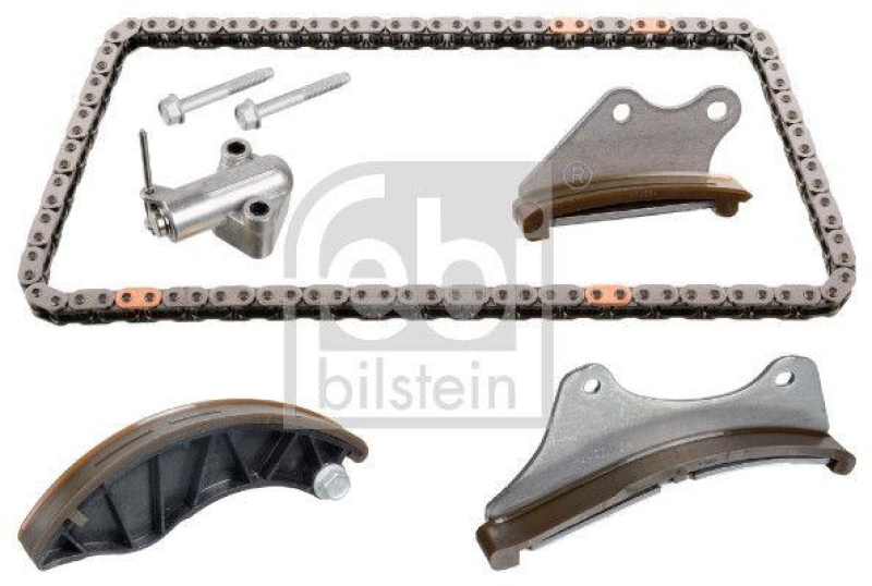FEBI BILSTEIN 106740 Steuerkettensatz f&uuml;r Nockenwelle, mit Gleitschienen und Kettenspanner f&uuml;r Opel