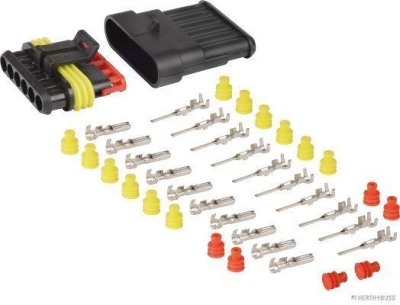 HERTH+BUSS 50390830 Steckgehäusesatz AMP Tyco Superseal, 6-polig