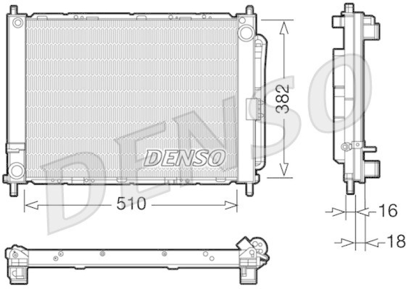 DENSO DRM23102 K&uuml;hler RENAULT CLIO