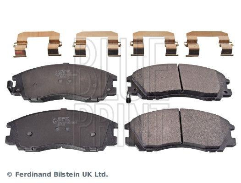 BLUE PRINT ADG04255 Bremsbelagsatz mit Befestigungsmaterial f&uuml;r HYUNDAI