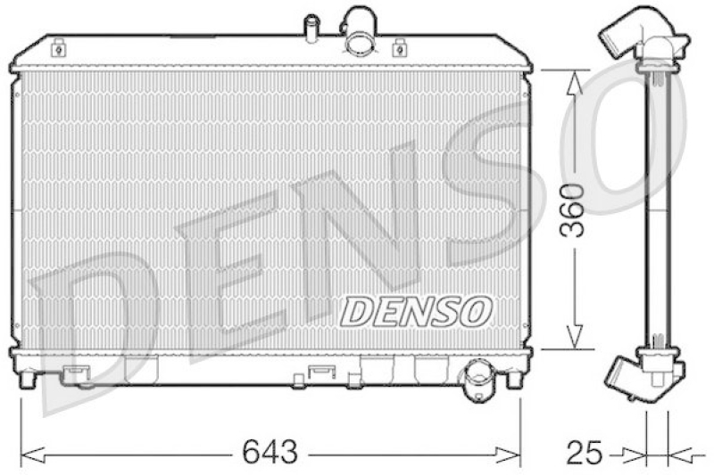 DENSO DRM44013 K&uuml;hler MAZDA RX 8 (SE17) 2.6 Wankel (2003 - 2012)