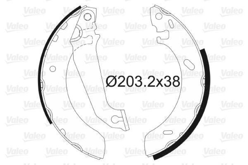 VALEO 562086 Bremsbacken-Satz
