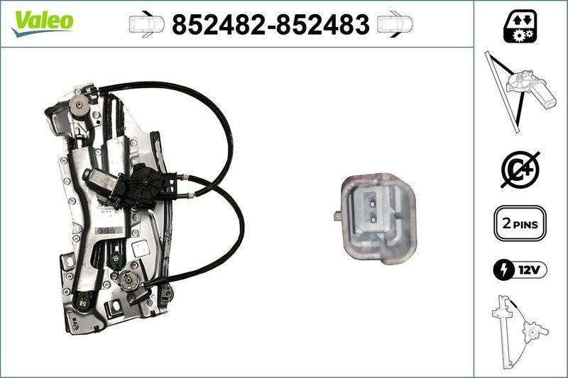 VALEO 852482 Fensterheber mit mot. RL CITROEN