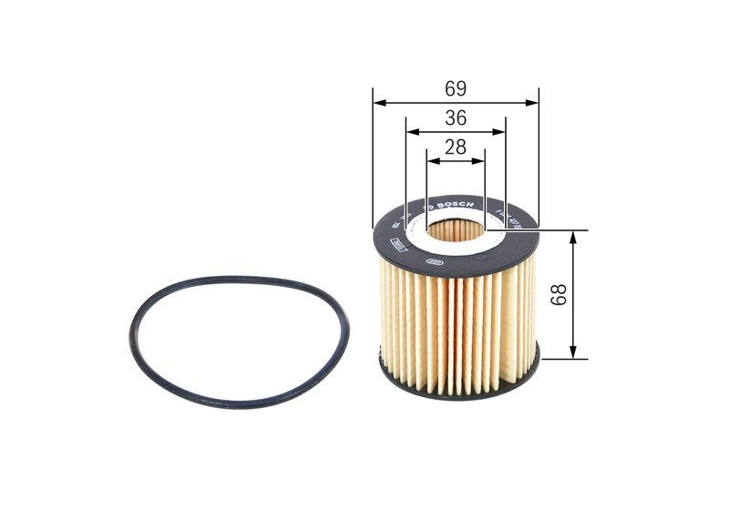 BOSCH F 026 407 093 Ölfilter P7093 Ø 69mm Höhe 68mm