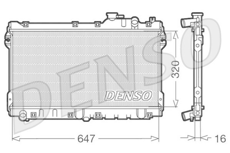 DENSO DRM44015 K&uuml;hler MAZDA MX-5 I (NA) 1.6 (1990 - 1994)