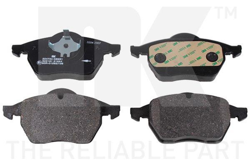 NK 224734 Bremsbelagsatz, Scheibenbremse f&uuml;r AUDI, SEAT, SKODA, VW