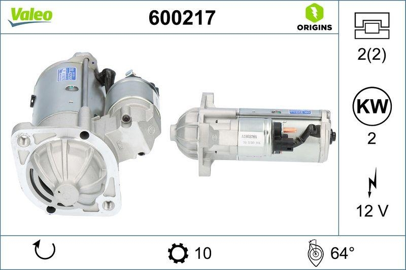 VALEO 600217 Starter Neu - ORIGINS
