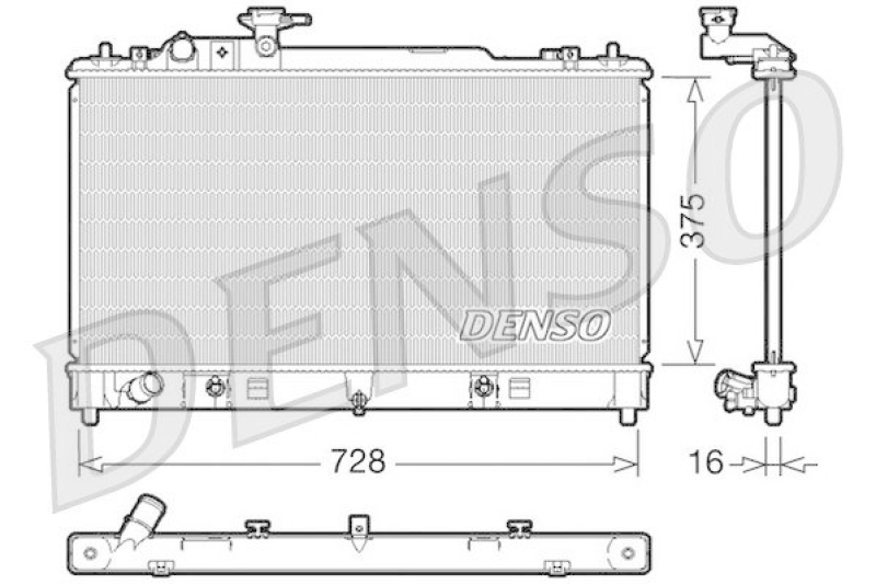 DENSO DRM44021 Kühler MAZDA 6 Aut. 02/08-