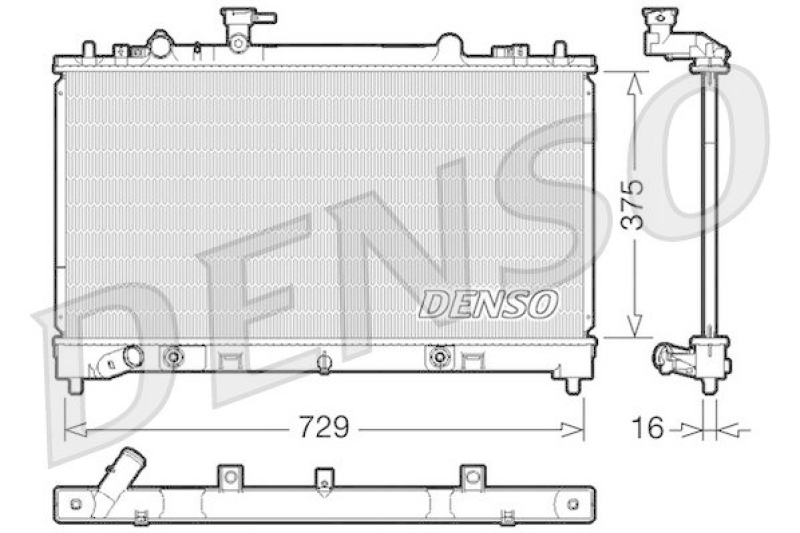 DENSO DRM44022 K&uuml;hler MAZDA 6 Estate (GH) 2.5 MZR (2008 - )