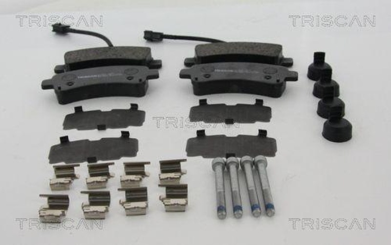 TRISCAN 8110 10607 Bremsbelag Hinten f&uuml;r Citroen, Fiat, Prugeot
