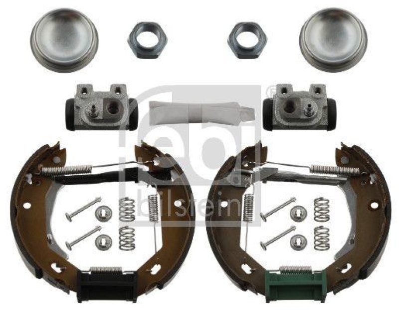 FEBI BILSTEIN 37522 Bremsbackensatz mit Anbaumaterial f&uuml;r Peugeot
