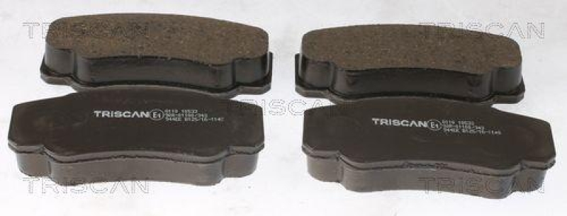 TRISCAN 8110 10533 Bremsbelag Hinten f&uuml;r Fiat, Peugeot