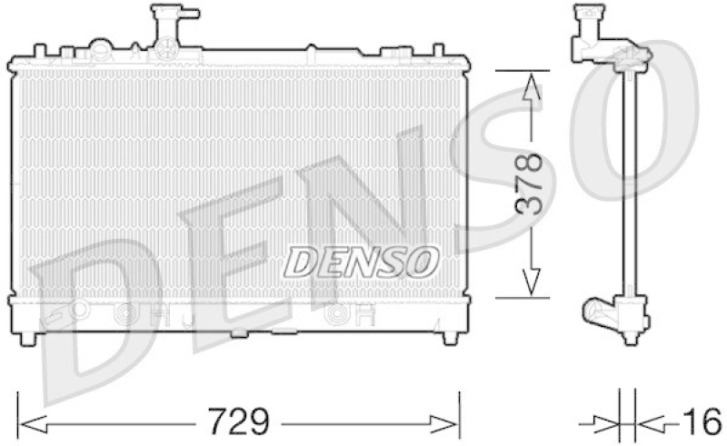 DENSO DRM44026 K&uuml;hler Mazda 6 Aut.
