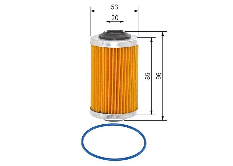 BOSCH F 026 407 109 &Ouml;lfilter P7109 &Oslash; 53mm H&ouml;he 96mm