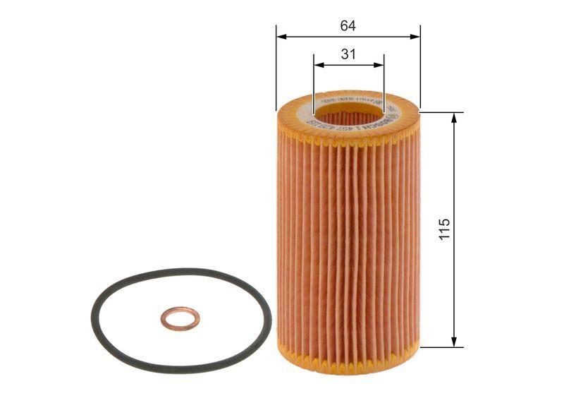 BOSCH 1 457 429 119 Ölfilter P9119 Ø 635mm Höhe 115mm