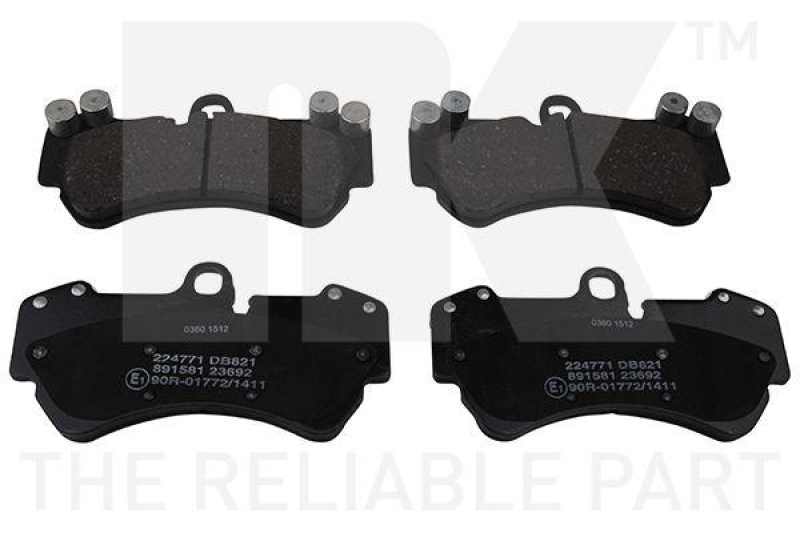 NK 224771 Bremsbelagsatz, Scheibenbremse f&uuml;r PORSCHE, VW