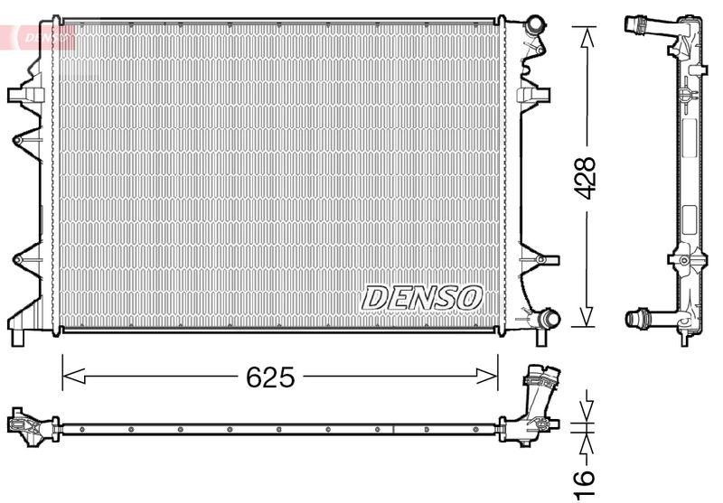 DENSO DRM32047 K&uuml;hler VW JETTA IV (162) 1.4 TSI Hybrid (11- )