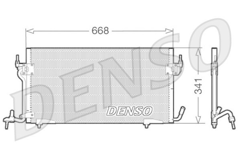 DENSO DCN07010 Kondensator A/C CITRO&Euml;N BERLINGO (MF) 2.0 HDI 90 (MFRHY) (1999 - )