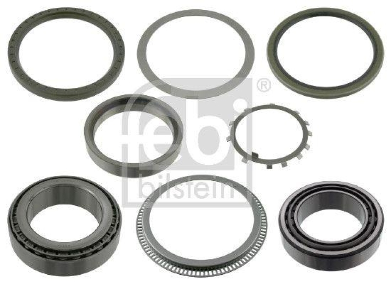 FEBI BILSTEIN 47791 Radlagersatz mit ABS-Impulsring und Anbaumaterial f&uuml;r Mercedes-Benz
