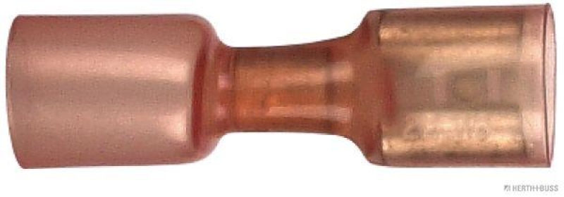 HERTH+BUSS 50252622 Quetschverbinder 0,5 - 1,5 mm&sup2;, 6,3 x 0,8 mm, Schrumpfverbinder