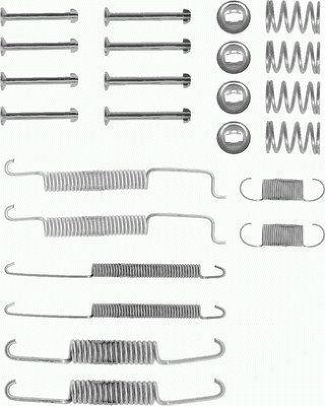 HELLA 8DZ 355 200-011 Zubehörsatz, Bremsbacken für VW/SEAT/AUDI