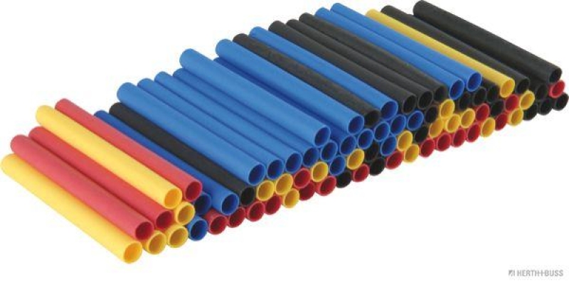 HERTH+BUSS 51273013 Wärmeschrumpfschlauch 3,2/1,6 mm, 2 : 1, 80 Stück, 40mm