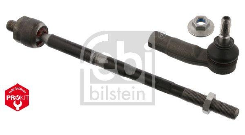 FEBI BILSTEIN 101411 Spurstange mit Endstück, Mutter und Sicherungsmutter für VW-Audi