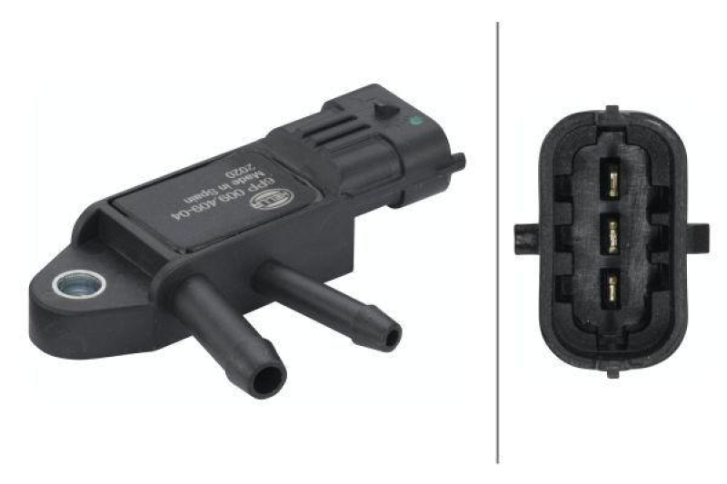 HELLA 6PP 009 409-041 Sensor, Abgasdruck f&uuml;r NISSAN/RENAULT