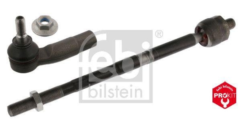 FEBI BILSTEIN 101412 Spurstange mit Endst&uuml;ck, Mutter und Sicherungsmutter f&uuml;r VW-Audi