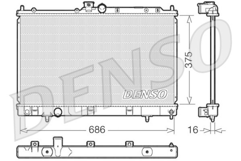 DENSO DRM45025 K&uuml;hler MITSUBISHI LANCER Estate (CS_W) 1.6 (2003 - 2008)