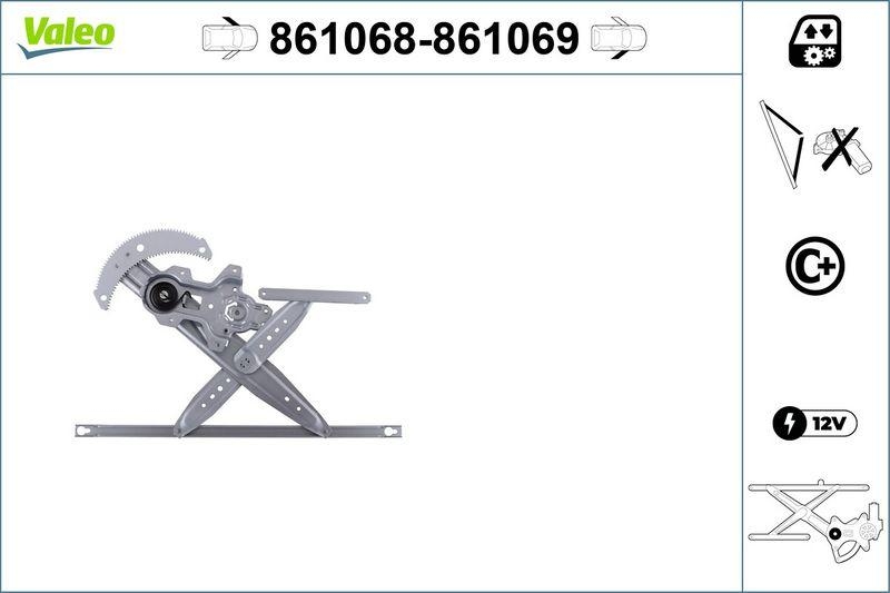 VALEO 861068 Fensterheber nur mit Komfort FL